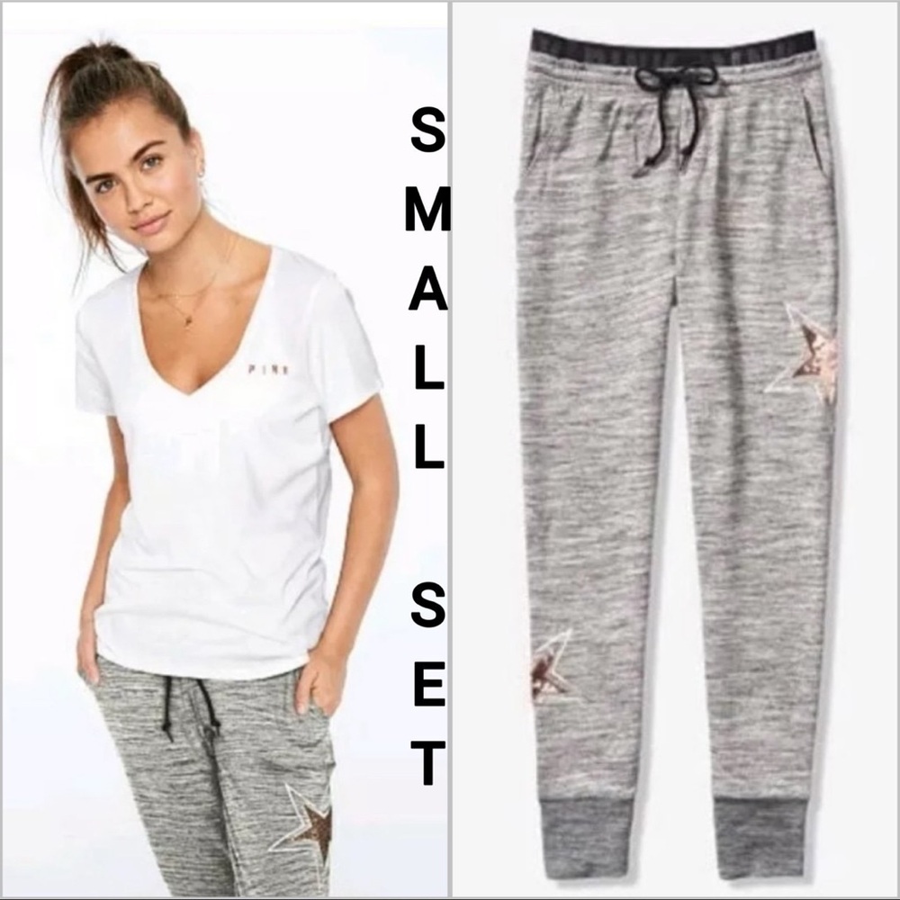 NWT VS PINK BLING STAR SET